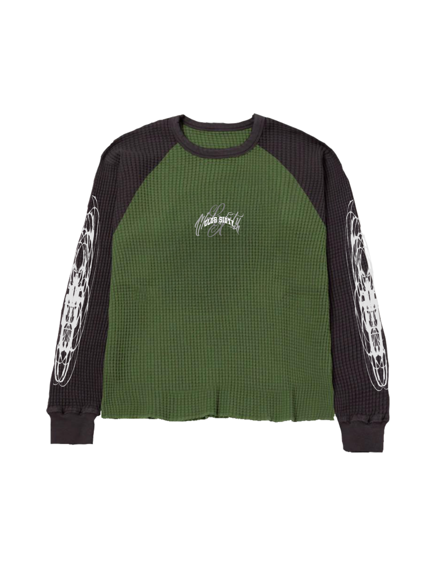 TRIPLE LOGO THERMAL GREEN/BLACK + WHITE