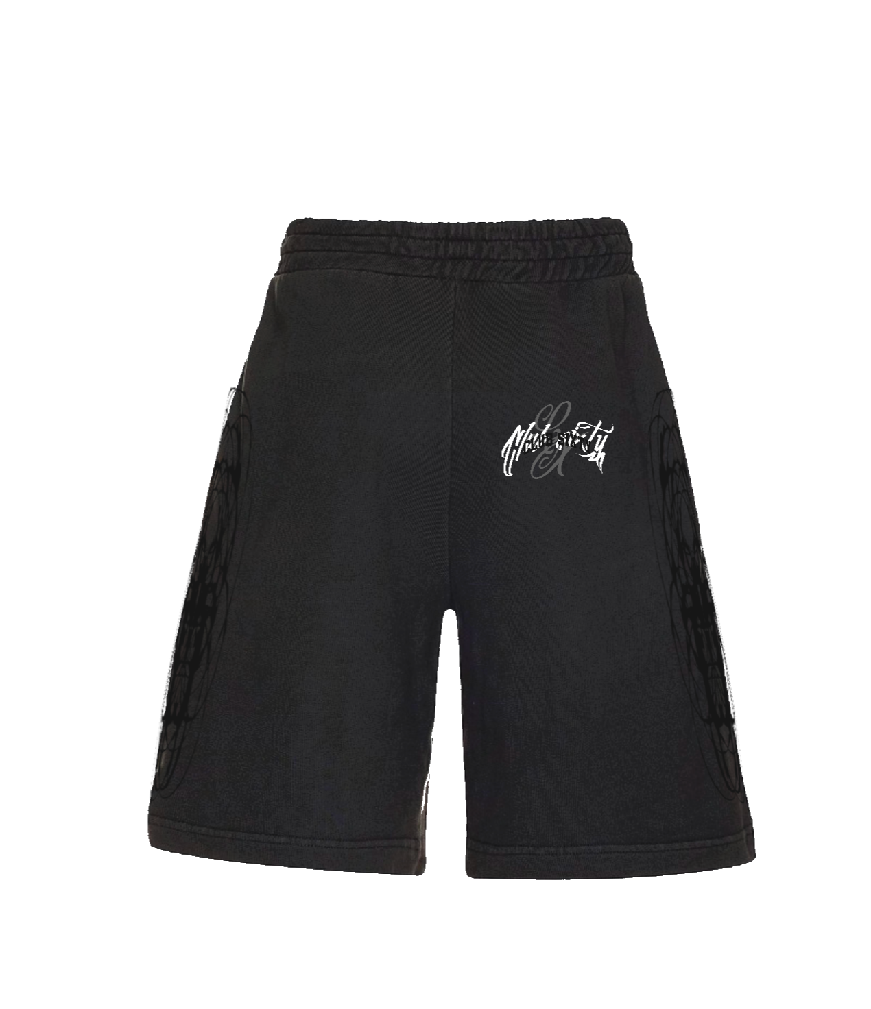 MEMBER "TRIPLE LOGO" JORTS BLACK + BLACK