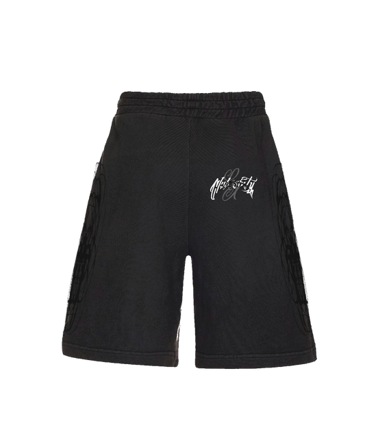 MEMBER "TRIPLE LOGO" JORTS BLACK + BLACK