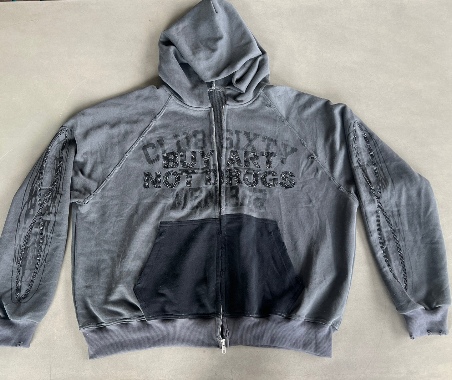 BUY ART NOT DRUGS FULL ZIP-UP