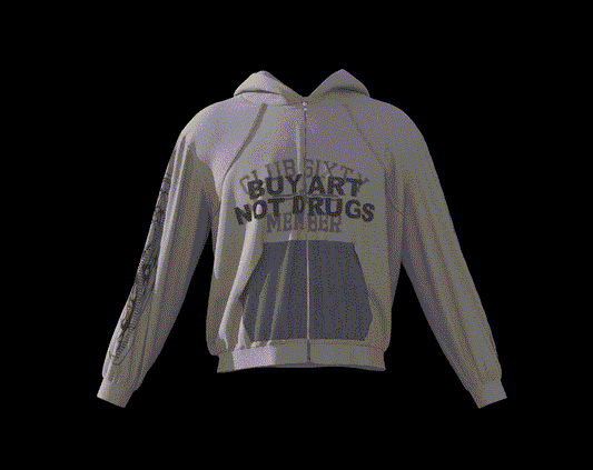 BUY ART NOT DRUGS FULL ZIP-UP