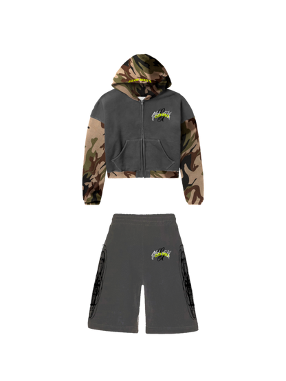 "TRIPLE LOGO" CAMO SET BLACK/GREY