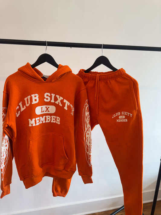XS ORANGE MEMBER SWEATSUIT