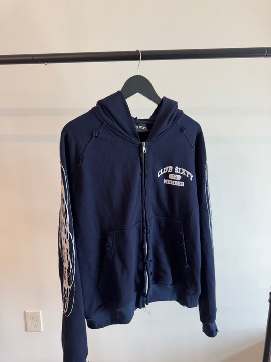 XS NAVY MEMBER ZIP-UP