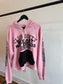 MEDIUM PINK BUY ART NOT DRUGS ZIP-UP