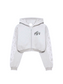 TRIPLE LOGO CROPPED HOODIE <3